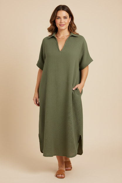 Plain Cheesecloth Midi