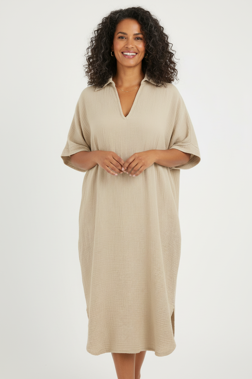 Plain Cheesecloth Midi