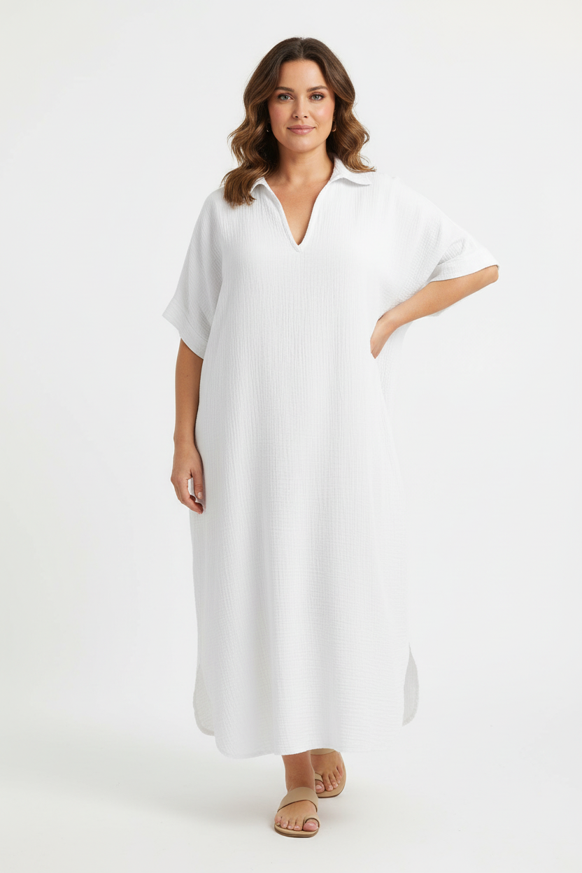 Plain Cheesecloth Midi