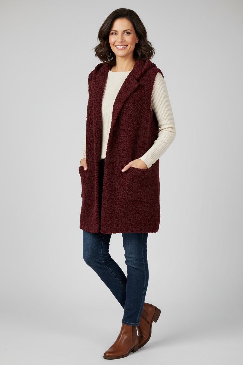 Alpaca Wool Boucle Gilet