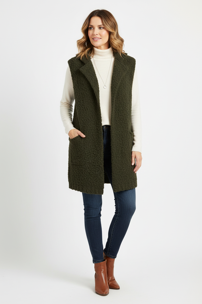 Alpaca Wool Boucle Gilet