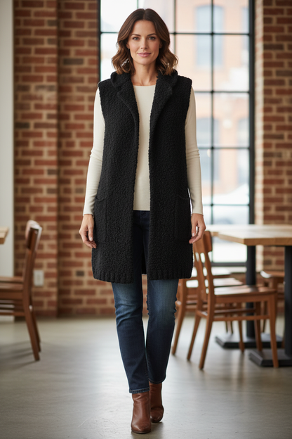 Alpaca Wool Boucle Gilet