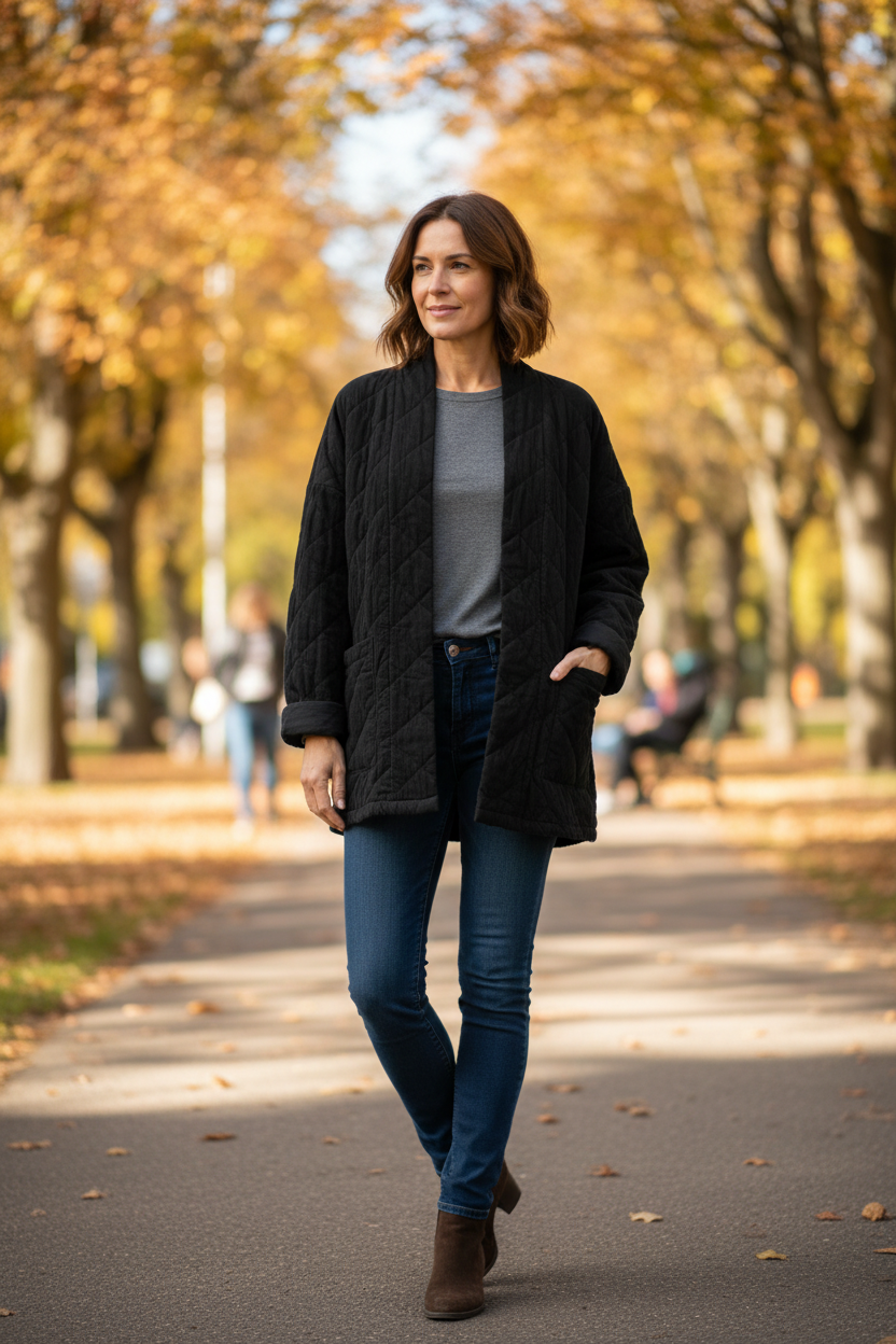 Corduroy Padded Jacket