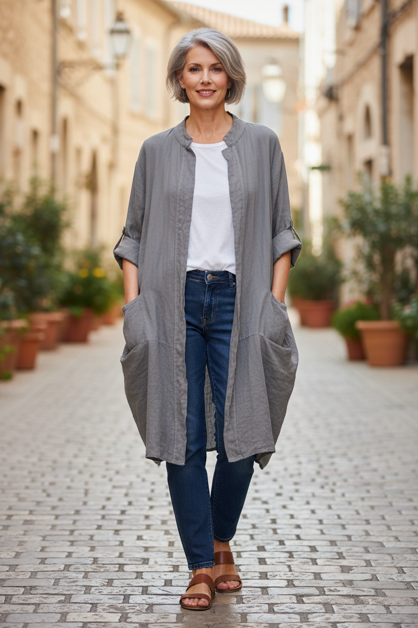 Tulip Linen Jacket