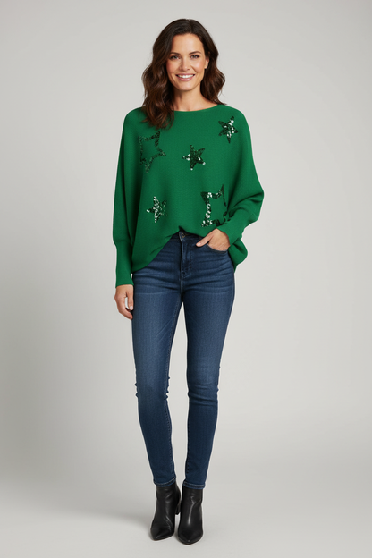 Sequin Multi Star Jumper