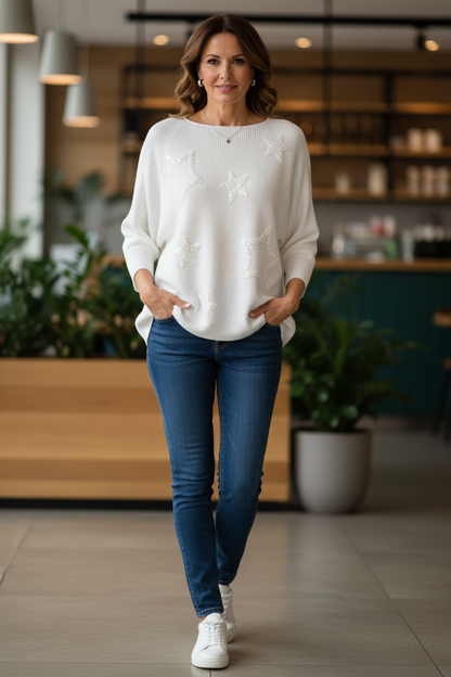 Sequin Multi Star Jumper