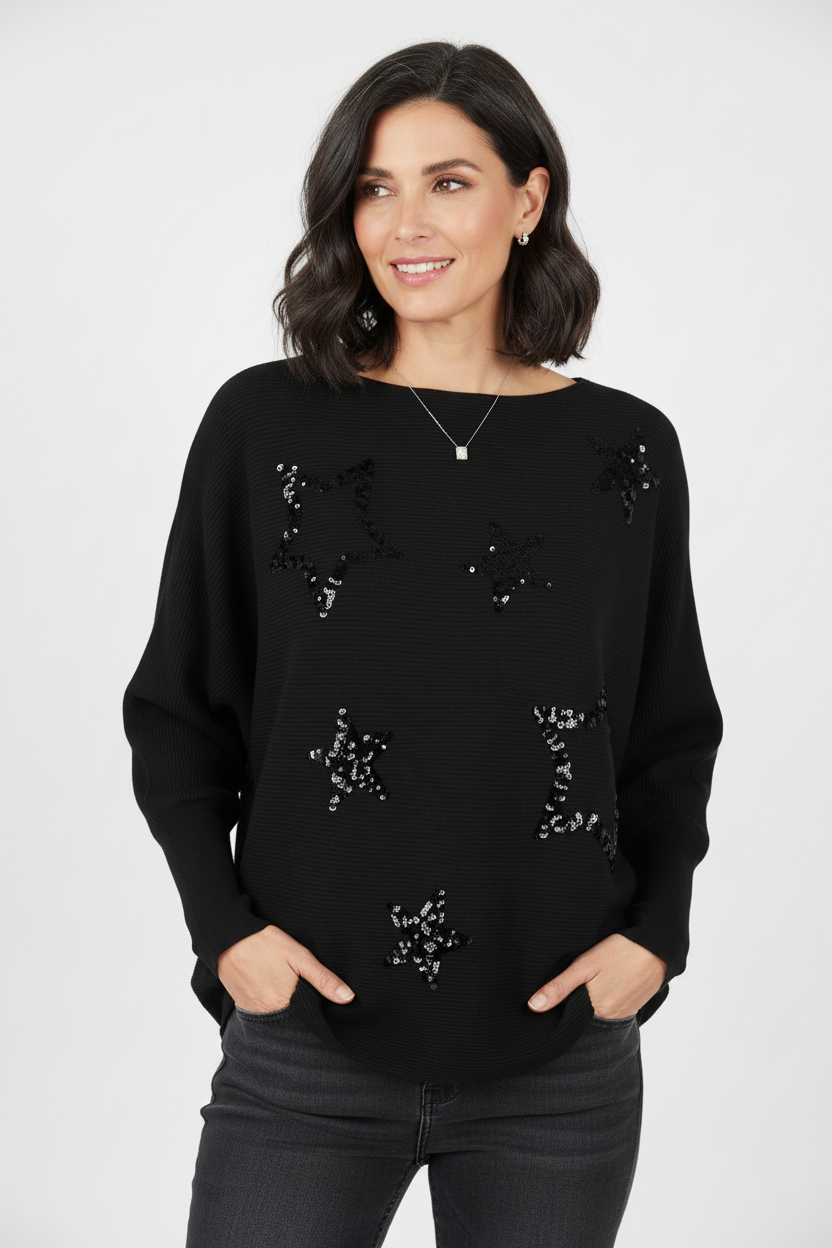 Sequin Multi Star Jumper