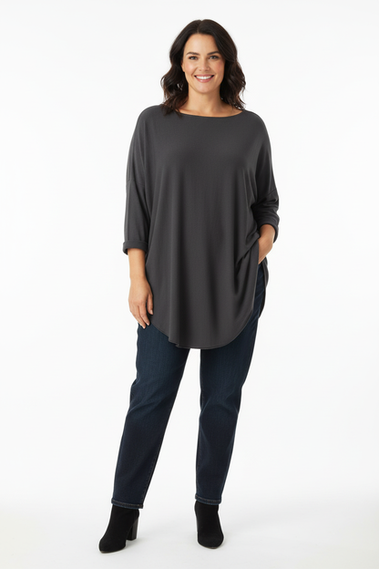 Scoop Hem Jumper