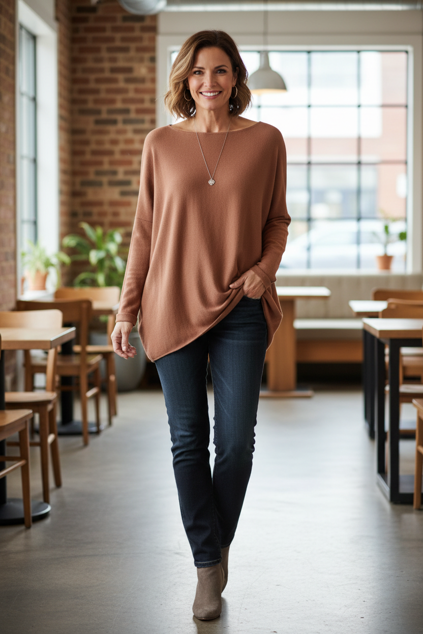 Scoop Hem Jumper