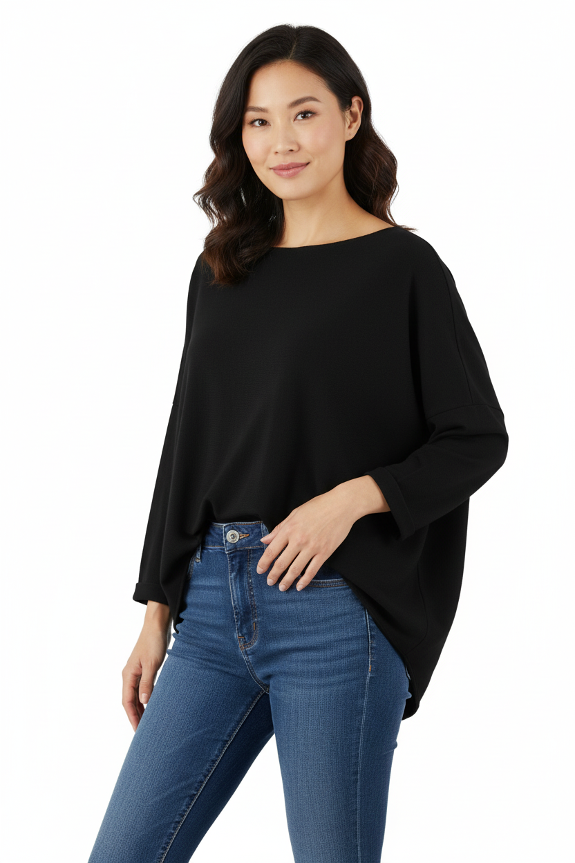 Scoop Hem Jumper