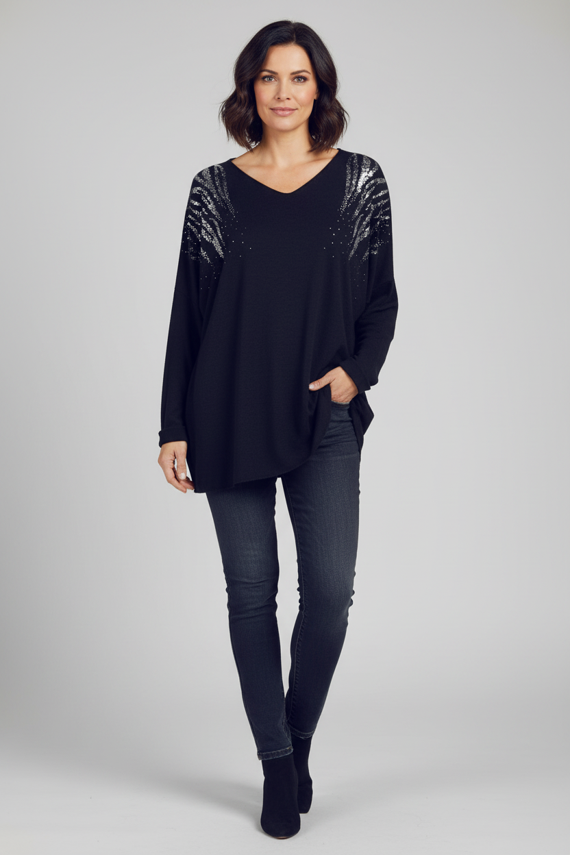 Diamante Shoulder Jumper