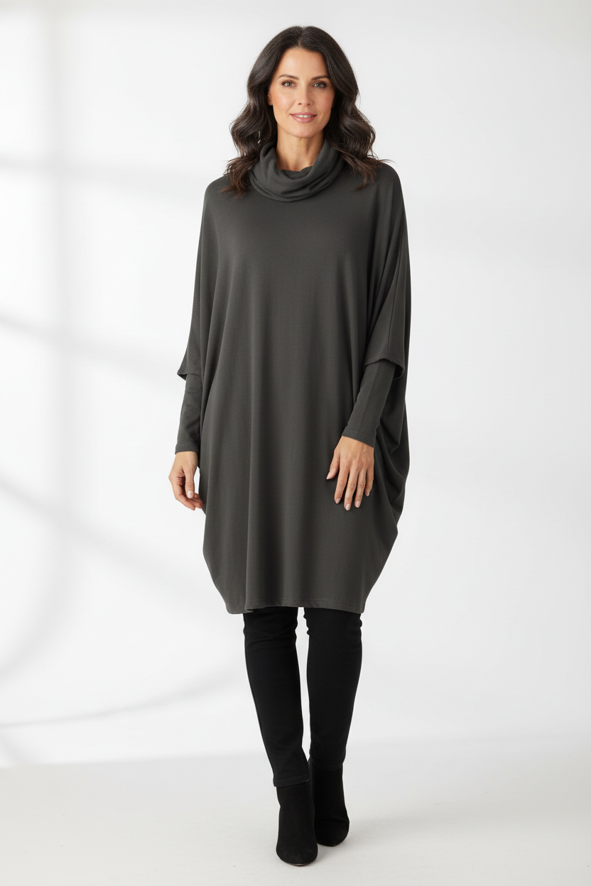 Fine Knit Snood Dress