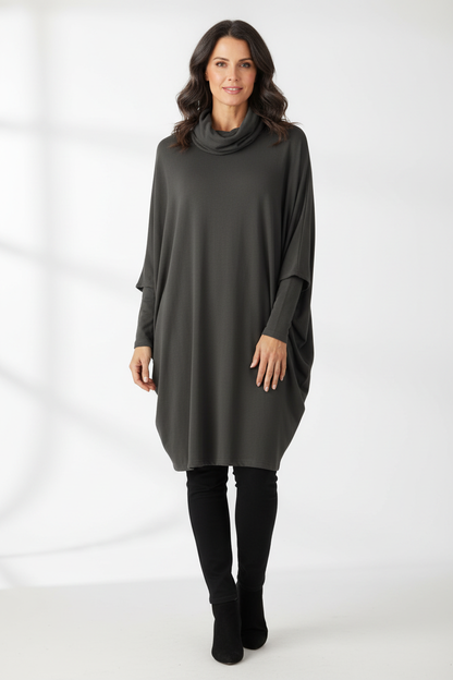 Fine Knit Snood Dress