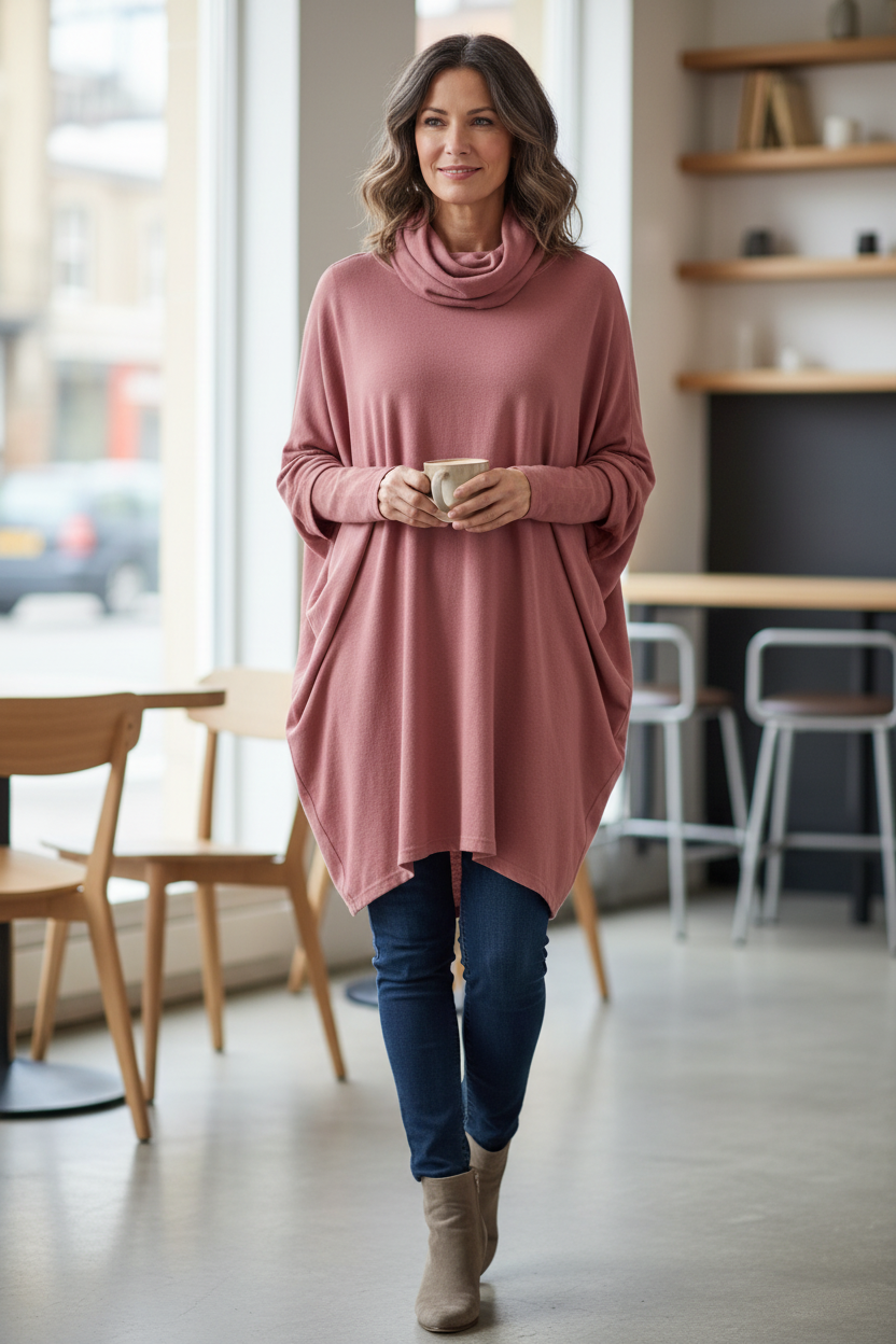 Fine Knit Snood Dress