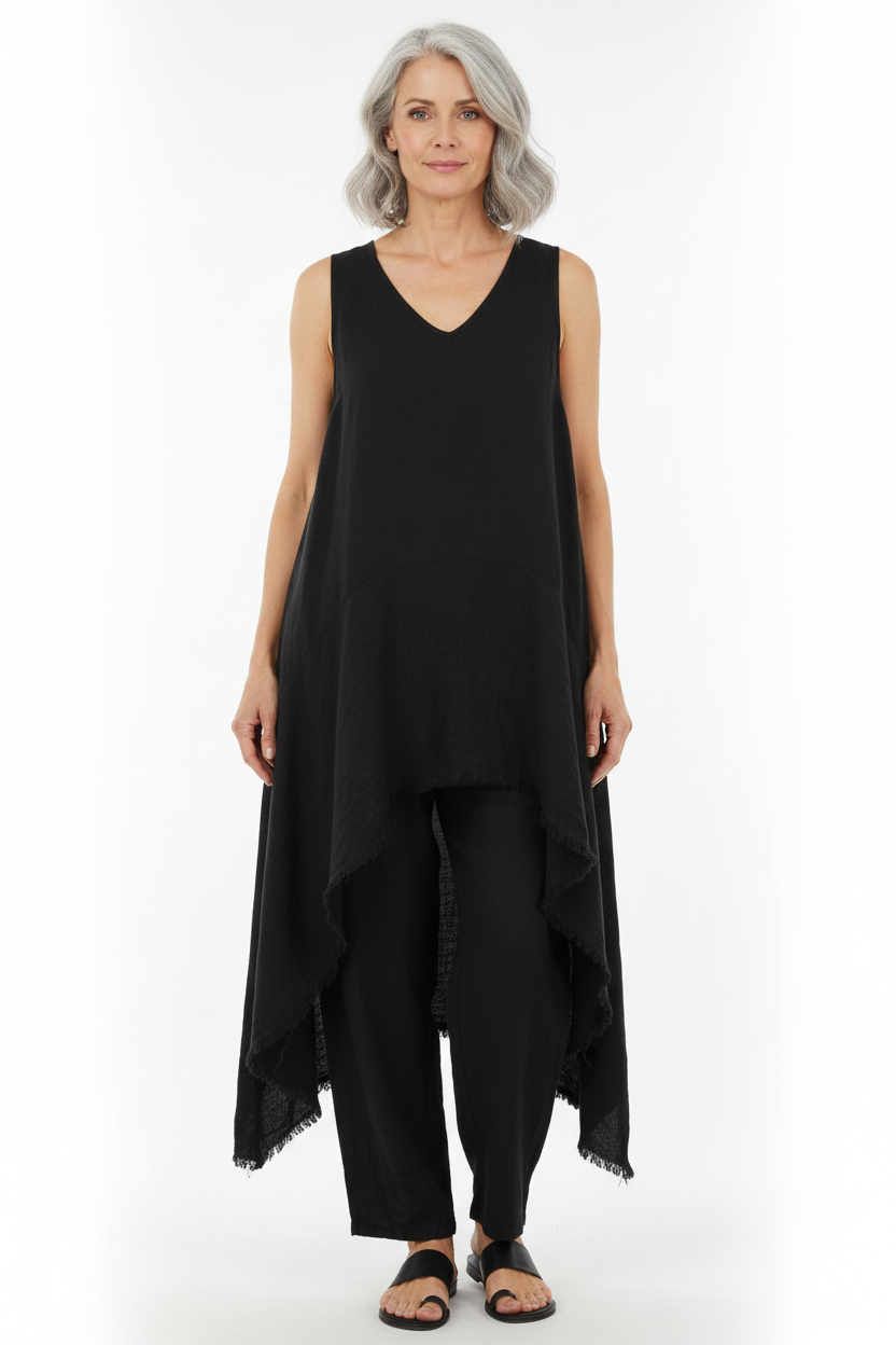 Tapered Linen Trouser