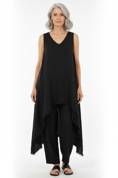 Tapered Linen Trouser