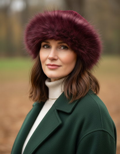 Faux Fur Mongolian Hat
