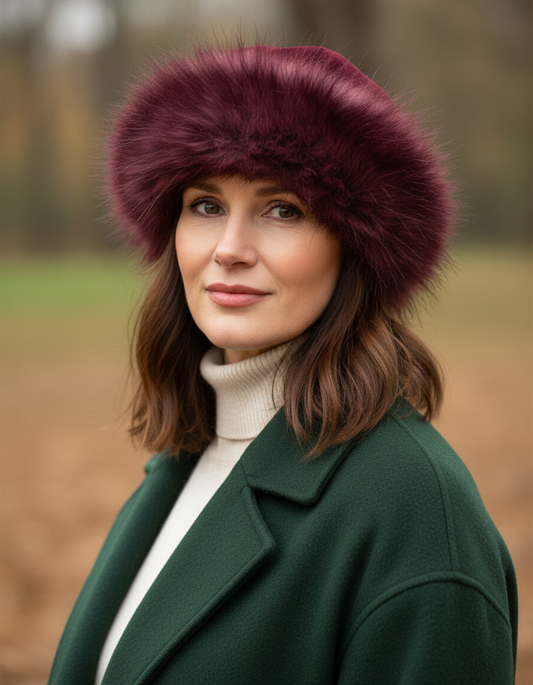 Faux Fur Mongolian Hat
