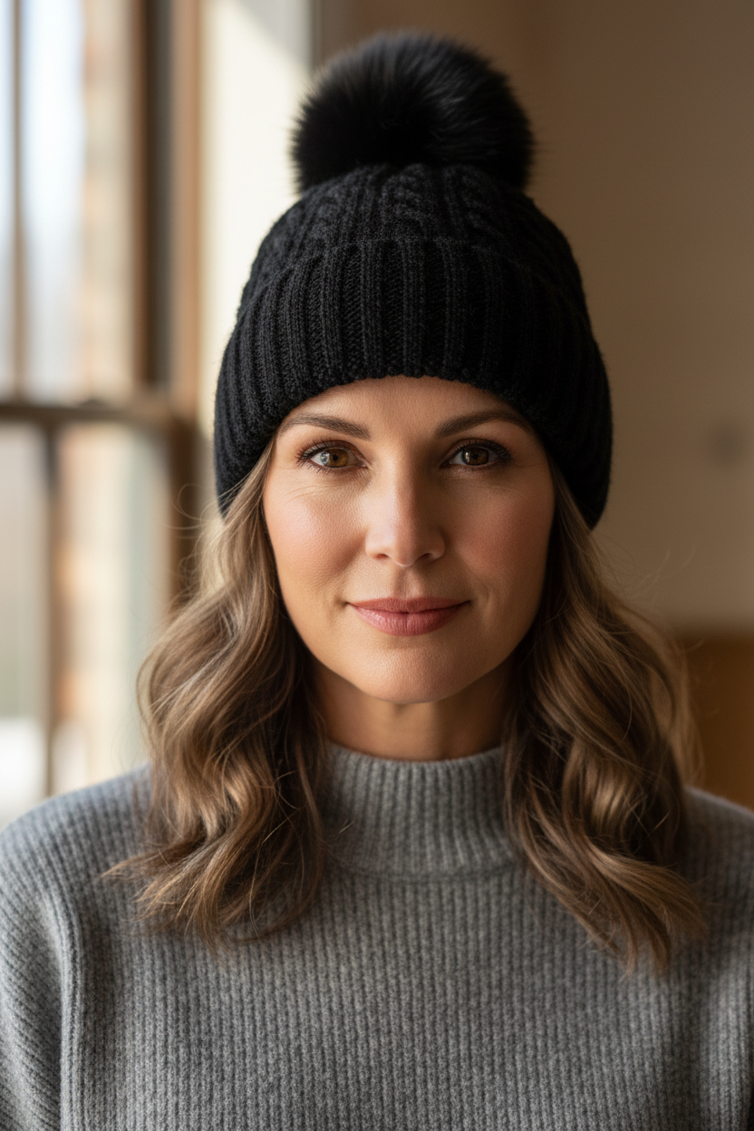 Fleece Lined Chenille Hat