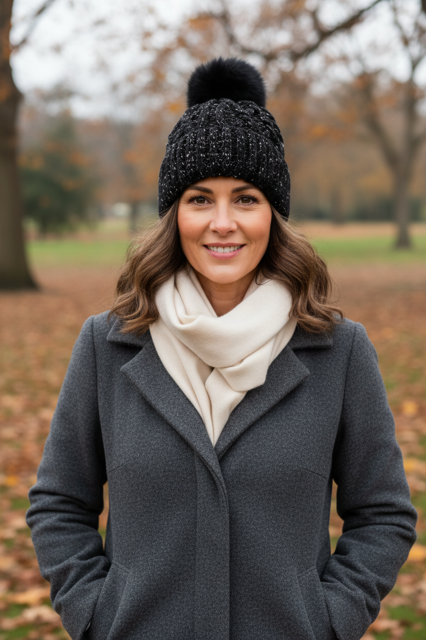 Fleece Lined Fleck Beanie Hat