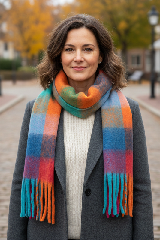 Colour Block Scarf