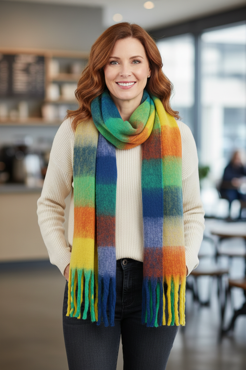 Colour Block Scarf
