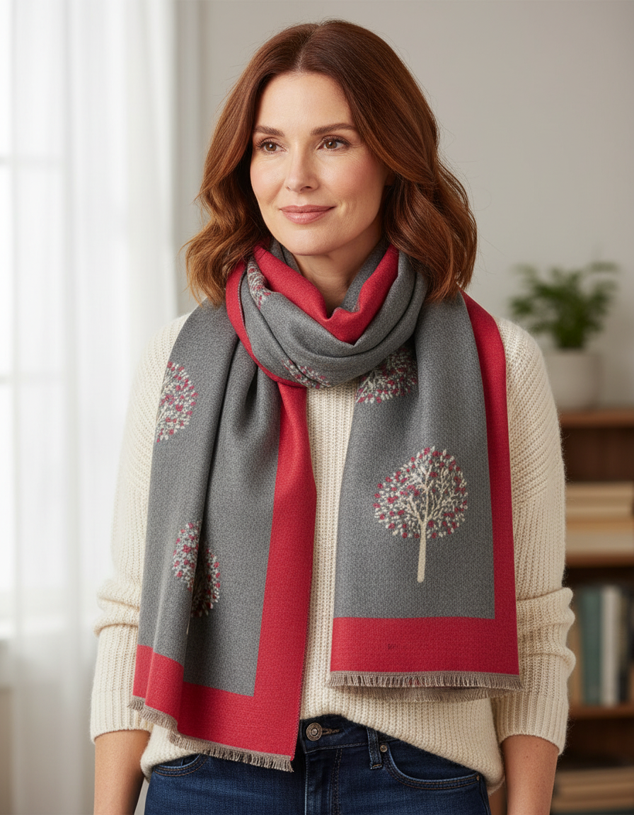 New Tree Of Life Cashmere Scarf