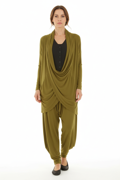 Crossover Tunic Trouser Set