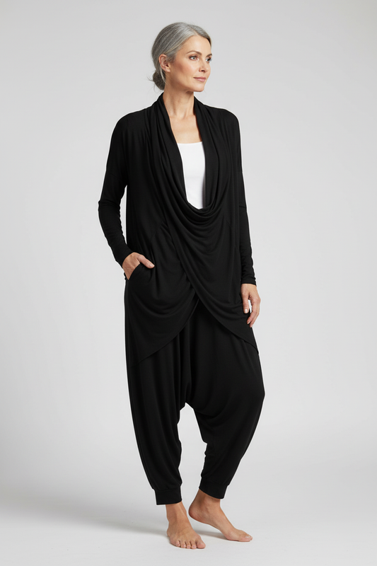 Crossover Tunic Trouser Set