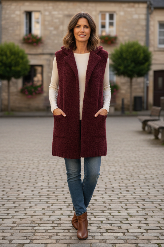 Alpaca Wool Boucle Gilet