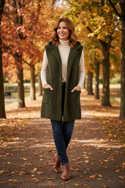 Alpaca Wool Boucle Gilet