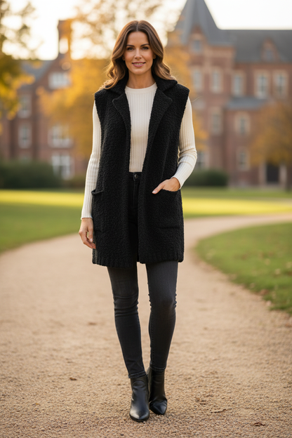 Alpaca Wool Boucle Gilet