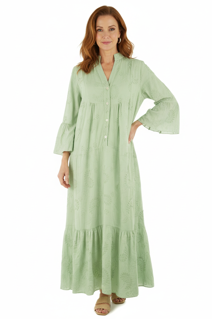 Paisley Broderie Anglaise Maxi Dress