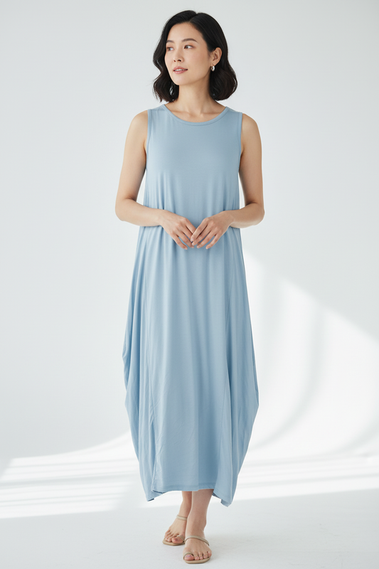 Plain Sleeveless Midi