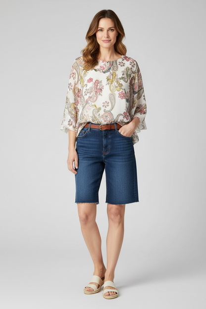 Paisley Print Blouse