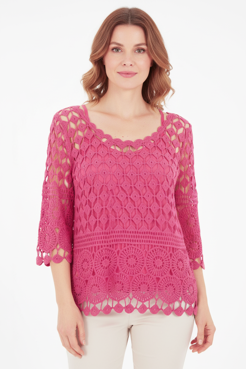 Crochet Top with Vest