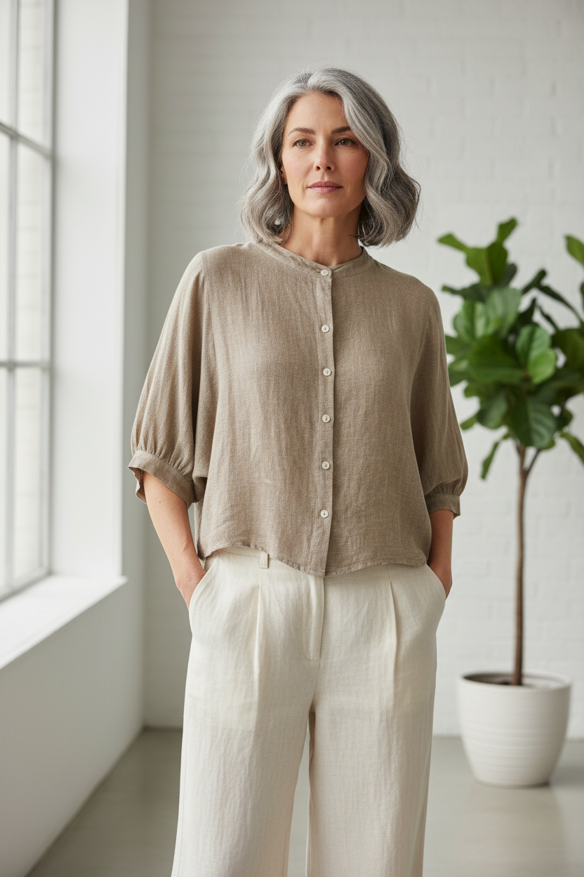 Teabag Linen Shirt