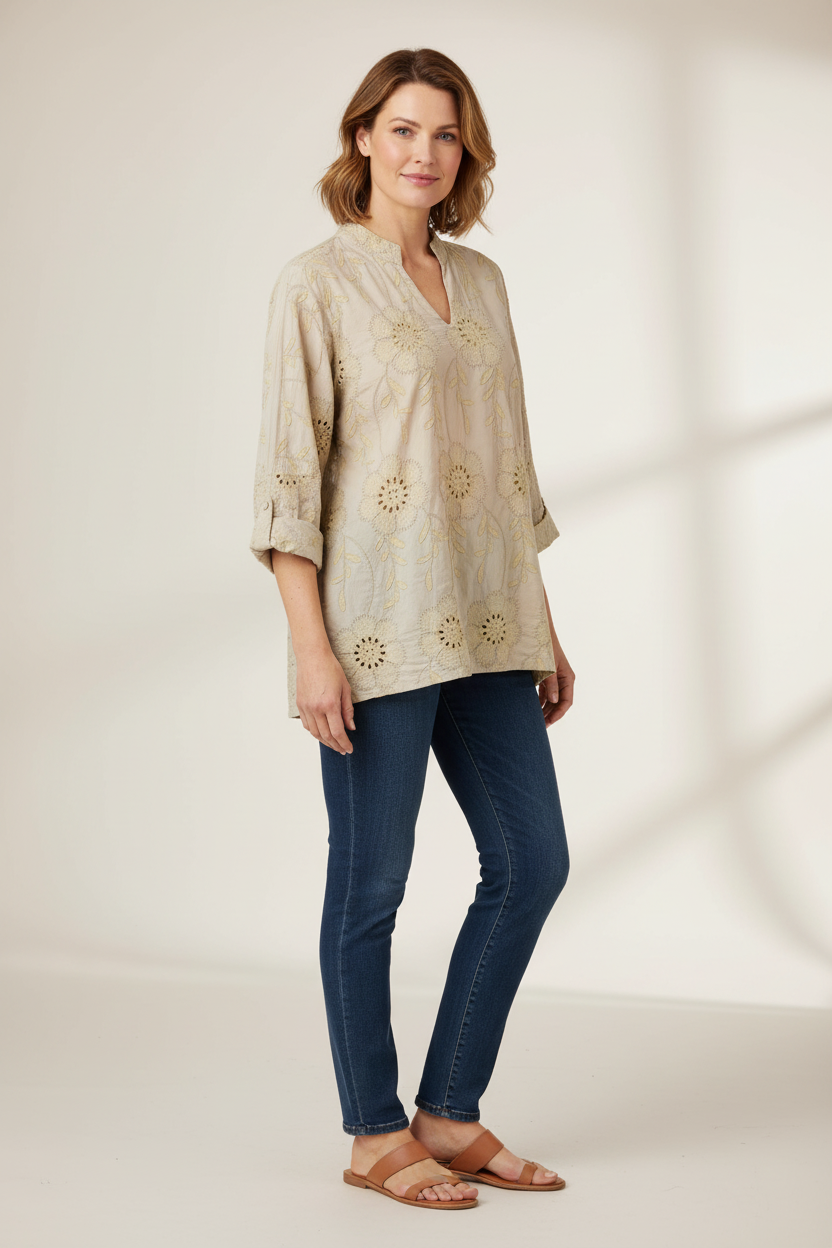 Broderie Anglaise Top