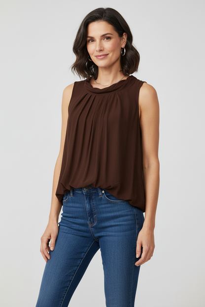 Puffball Silk Vest