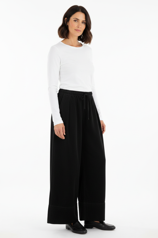 Hem Detail Corduroy Trouser