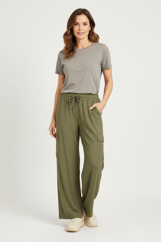 Crinkle Cargo Trouser