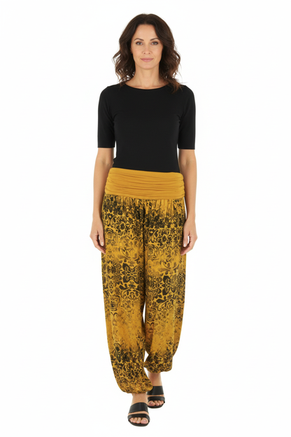 Floral Print Harem Trouser