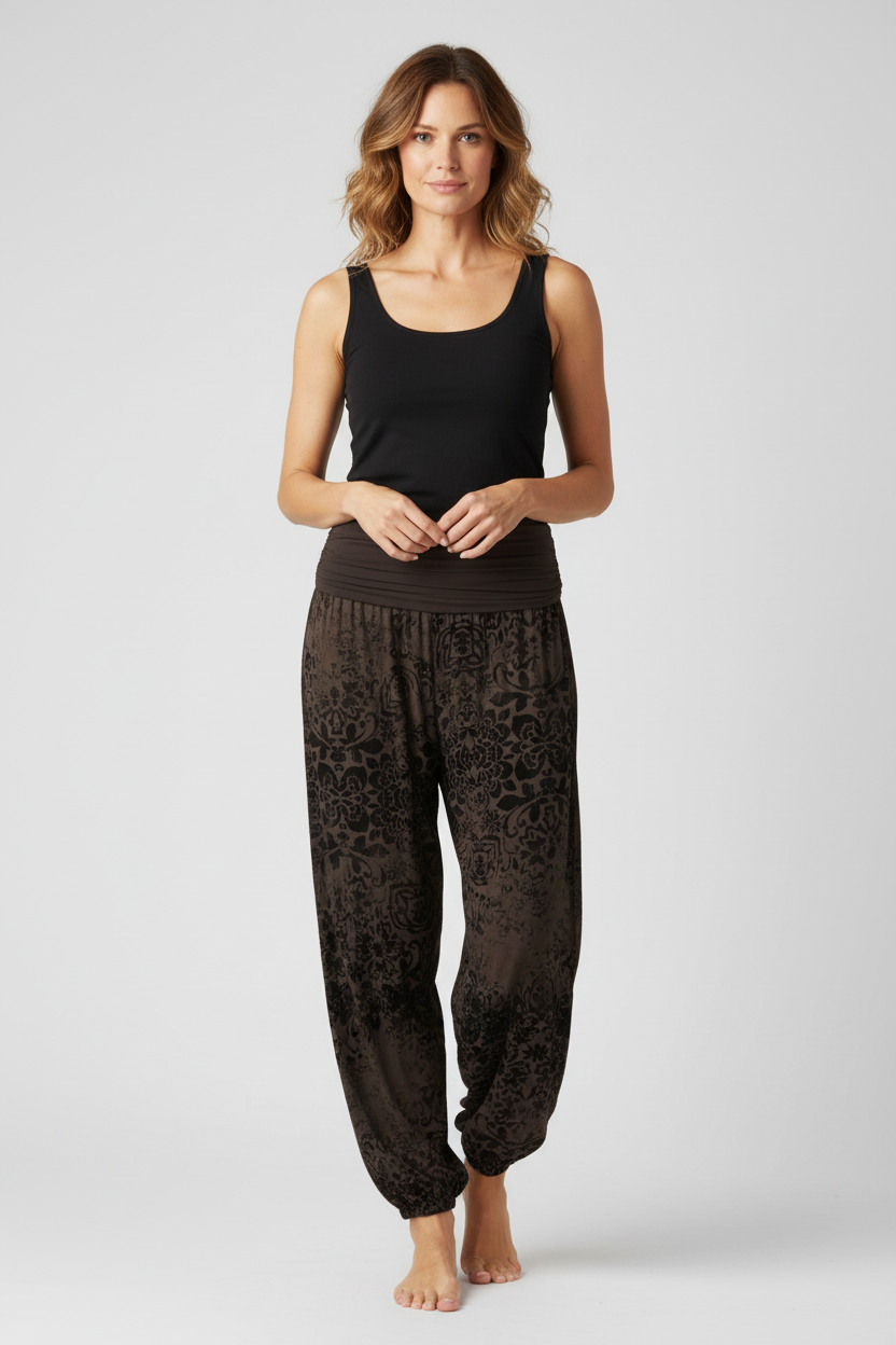 Floral Print Harem Trouser