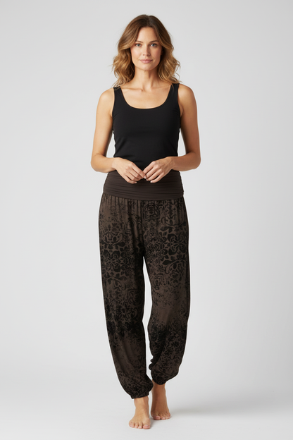 Floral Print Harem Trouser