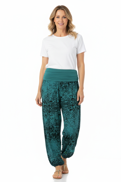 Floral Print Harem Trouser