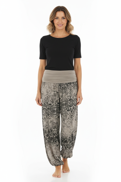 Floral Print Harem Trouser