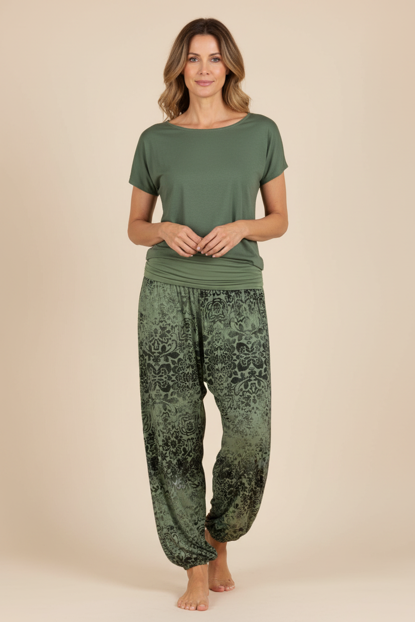 Floral Print Harem Trouser