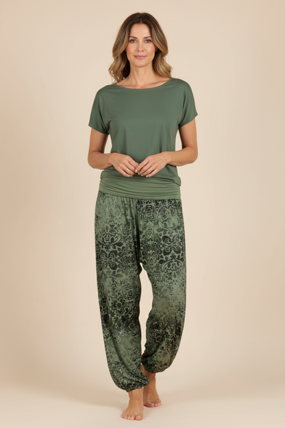 Floral Print Harem Trouser