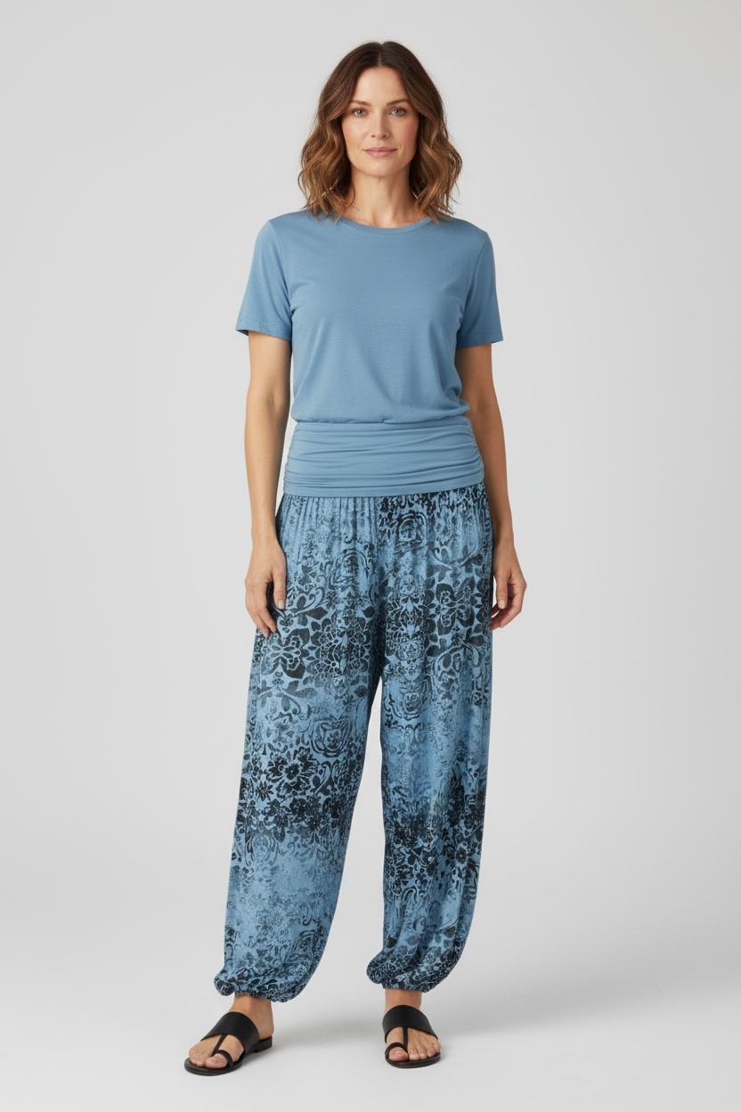 Floral Print Harem Trouser