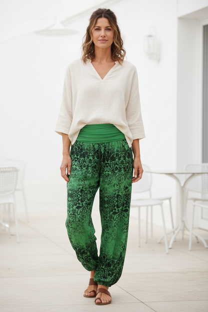 Floral Print Harem Trouser